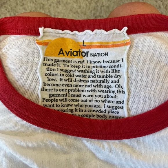 Aviator Nation Keep Austin Rad Smiley Tee in WHITE - Picture 4 of 4